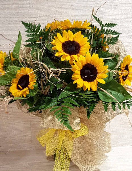 Bouquet di girasoli