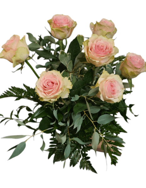 Rose colore rosa da comporre in mazzo per numero di steli.